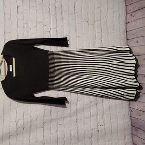 Calvin Klein Knit A-Line Midi Dress